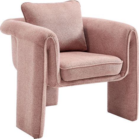 Poltrona in tessuto rosa JOLIPIA
