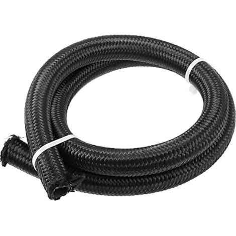 A Tuyau Tressé AN10 Ligne Carburant Noir 1pc Pour Voiture (1/4)