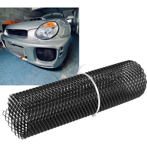 Fahrzeugmodifikationen: Frontgrill, Nebelscheinwerfergitter, klein perforierter Aluminiumgrill, schwarz (1/5)