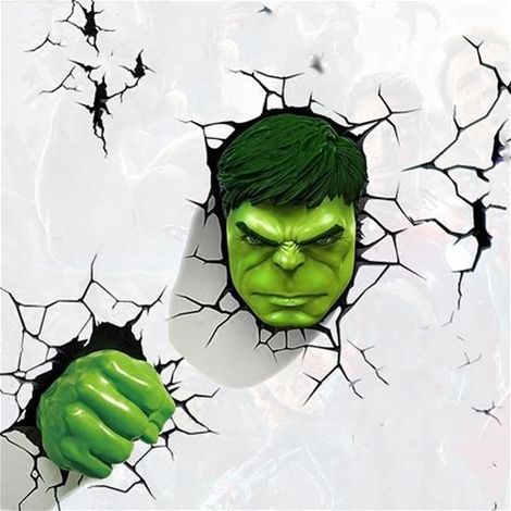 2Pcs Décalque 3D Hulk Réaliste Autocollant Latéral Voiture Camion Adhésif Carrosserie Décoration (1/5)