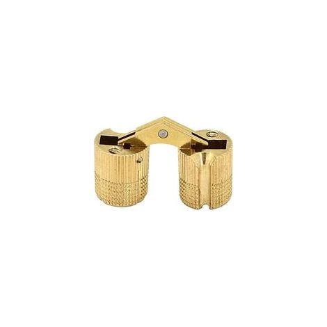 Unsichtbares Scharnier aus reinem Messing für Schmuckkästchen, Geschenkboxen, Thekenaufsätze, 4 Stück (12 mm) - Crezuo (1/5)