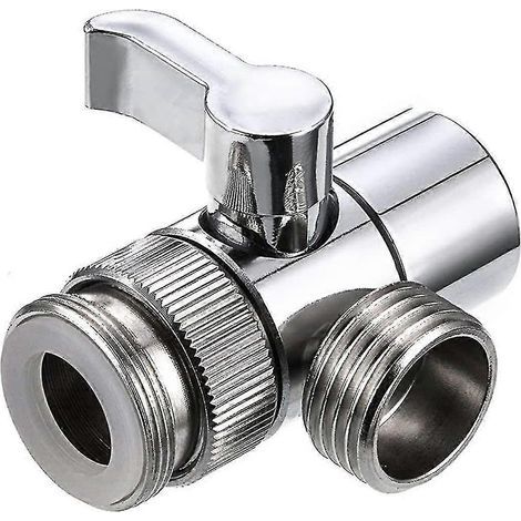 Umstellarmatur, Duscharmatur aus Aluminiumlegierung, 2-Wege-Umstellarmatur, Messing-Umstellarmatur für Küchen- oder Badezimmerwaschbecken (1/5)