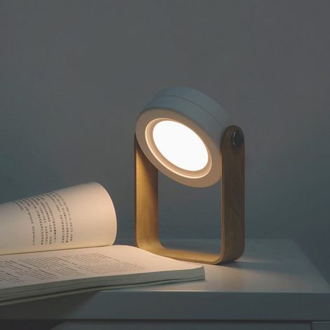 Wiederaufladbare Laternenlampe, faltbar, tragbare Lampe, 3 Helligkeitsstufen, 360° verstellbarer, wiederaufladbarer Touch Schalter, für Badezimme (1/5)