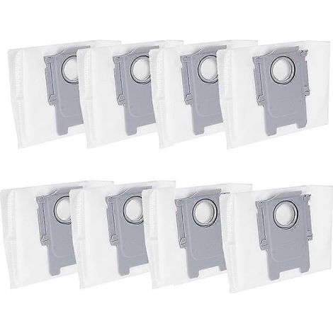 Confezione da 8 sacchetti di ricambio per aspirapolvere Roborock S8+ / S8 Pro Ultra / S7 MaxV Ultra / Q5 / Q5+ / Q7+ / Q7 Max+ - AquaForge (1/5)