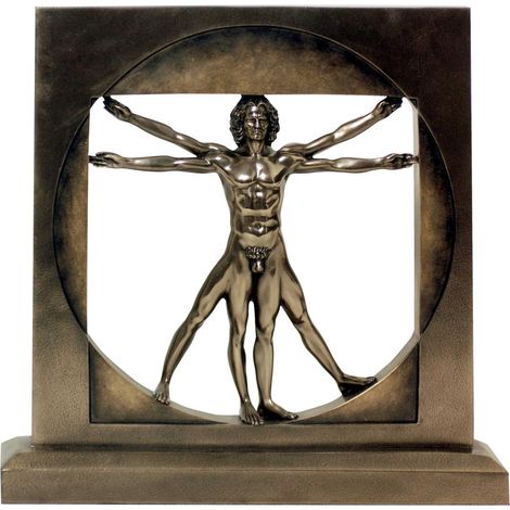 Signes Grimalt Figura Bronce Figuras Escultura Bronce Dorado 4x22x22cm 50507