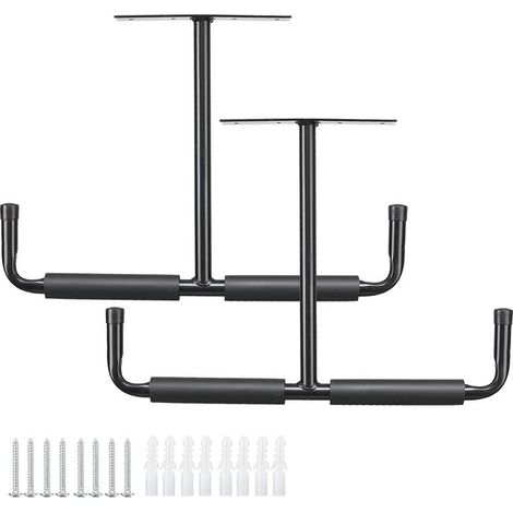 T-shaped metal hooks for wrought iron wall displays, kayak storage hooks, fishing rod holders for ceiling/wall. (1/5)