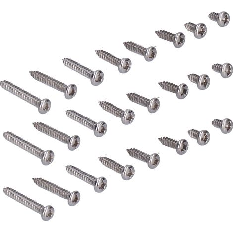 Ensemble de 200 vis à tête cylindrique M3, vis et boulons autotaraudeurs à tête Phillips en acier inoxydable 304 (1/5)