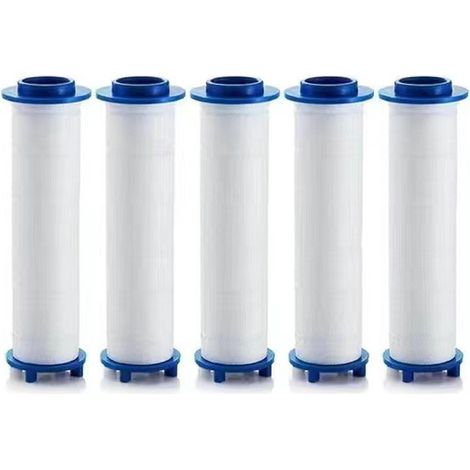 Tragbare Duschfilterkartusche aus PP-Baumwolle (5 Stück, 7,5 x 2,4 cm) für abnehmbaren Duschgriff (1/3)