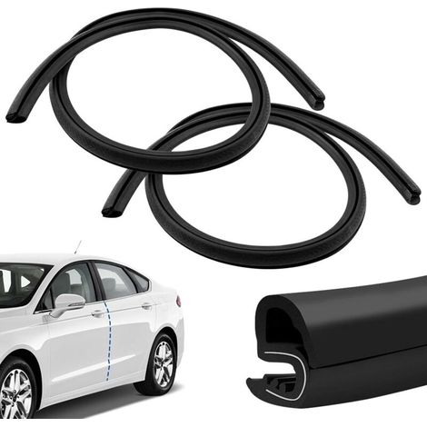 2m Joint de Porte Voiture Universel, Joint Protection Portiere Voiture, Joint D'étanchéité du Montant B, Joint en Caoutchouc, pour Porte de Véhicule, Camping-car, Bateau (1/5)