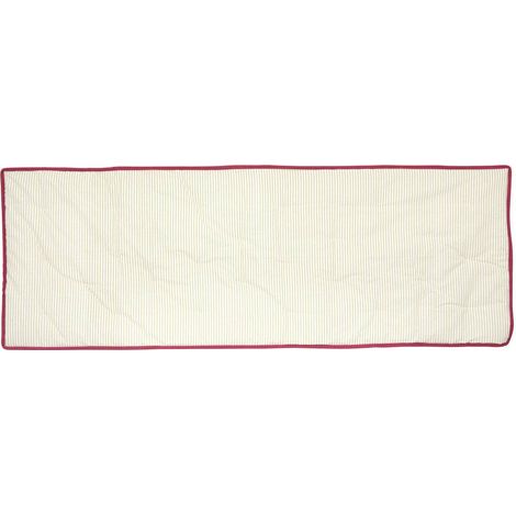 Cuscino da terra a fiori di rosa 180x60cm verde chiaro - Atmosphera créateur d'intérieur (1/3)