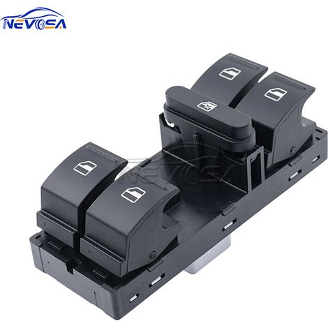 1Z0959858A is a car power window switch for Volkswagen and Audi vehicles. (1/4)