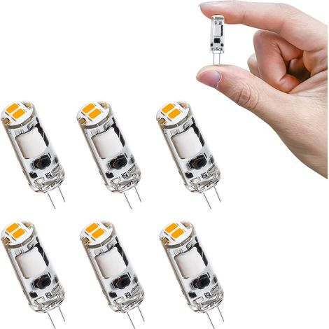 Lot de 6 Ampoule G4,0.6W Blanc chaud 3000K,70LM LED Non dimmable pour Cuisine (1/5)