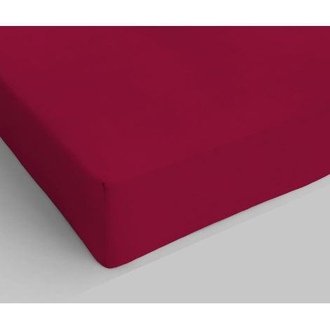 Ki-osa by MATTEO BOSIO Lenzuolo Sotto Con Angoli Bordeaux singolo 90 x 200 cm