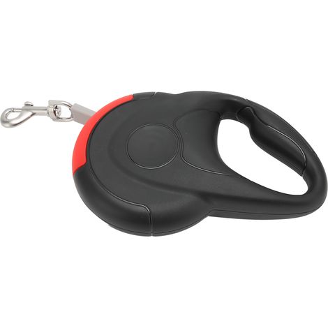 Automatische, einziehbare Hundeleine, robust, 360° drehbar, komfortabel und explosionsgeschützt. Erhältlich in Schwarz und Rot. (1/5)
