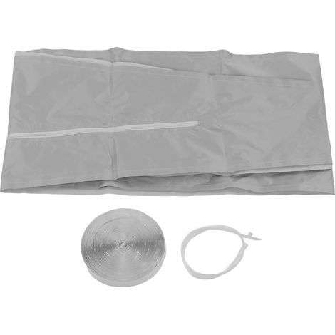 Portable Air Conditioner Sealing Kit – Universal 210D Polyester Fabric, Silver Grey, 4 m (1/3)