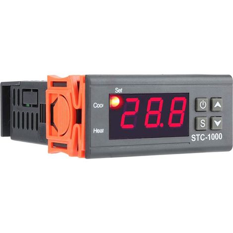Thermostat numérique à microprocesseur, contrôleur de température intelligent, interrupteur 220 V pour machine à éclore d'aquariums et de fruits de mer (1/5)