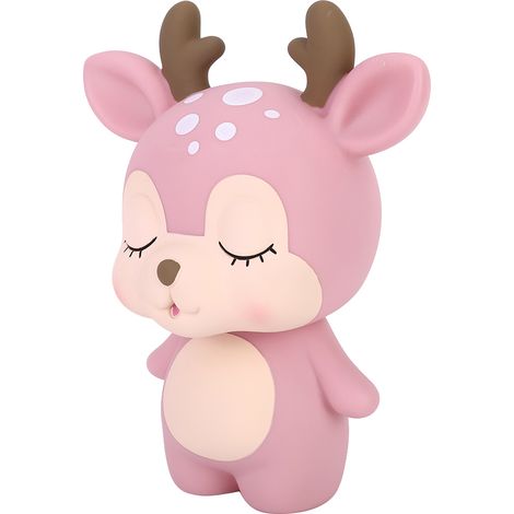 Tirelire innovante et mignonne en forme de cerf de dessin animé, pot à monnaie, décoration pour la maison, cadeau (1/5)
