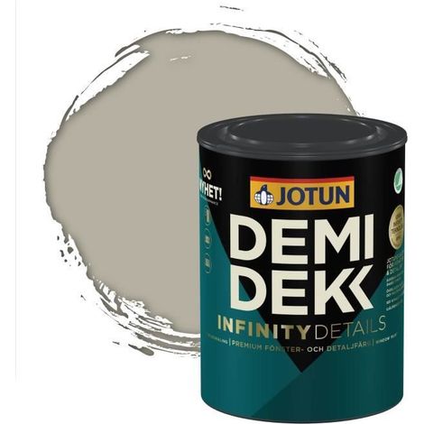 Peinture Bois - DEMIDEKK INFINITY DETAILS - Lasure Opaque Satinée - Gris Silex - 0,75L (1/2)