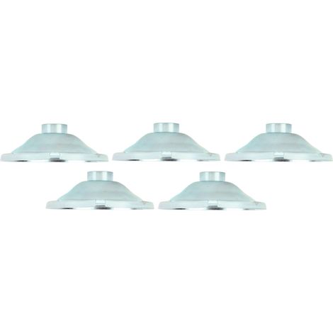 Lot de 5 abat-jour pour lampe minière, filetage interne G3/4, abat-jour en fer pour entrepôt ou usine, tuyau G3/4 de 12 cm (1/5)