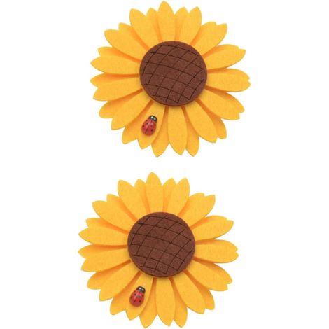 Lot De 2 Embrasses De Rideaux Magnétiques Tournesol 15 Cm Corde Polyester Maintien Facile Supports Décoratifs pour Décoration Intérieure Maison (1/5)