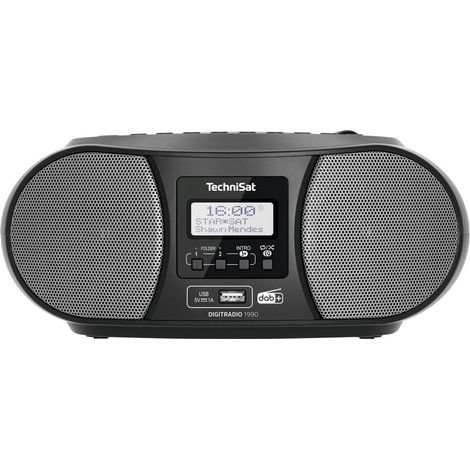 TechniSat Digitradio 1990 portatile analogico e digitale Nero, Grigio