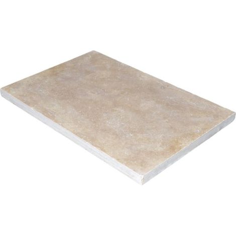 Carrelage Travertin Beige Mix 1er choix Vieilli - 61x40,6x3 cm (1/5)