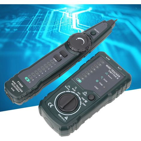 Testeur de Câble Réseau RJ45 RJ11 avec Détecteur de Fils pour LAN (1/5)