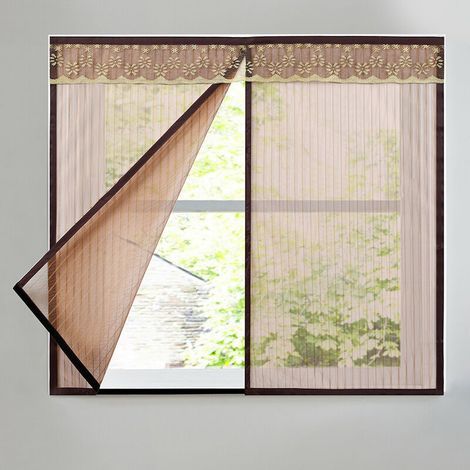 Moustiquaire magnétique Crezuo, 100 x 150 cm, avec fermeture Velcro - Crezuo (1/4)
