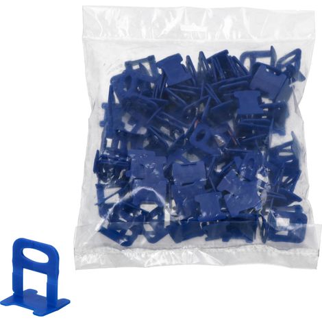 Système de nivellement de carrelage, kit de clips de 1,5 mm, 100 pièces (1/5)