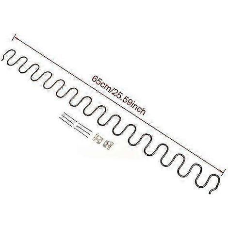 Ressorts de rechange pour canapé et fauteuil 2026GK avec clips, 65 cm (1/5)