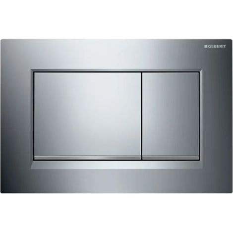 PLACCA 2 TASTI MODELLO SIGMA 30 CROMATO/SATINATO/CROMATO   GEBERIT