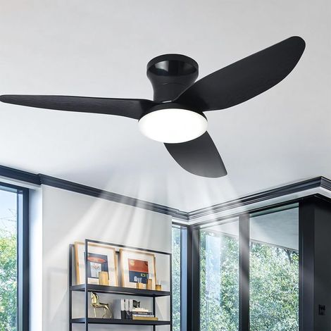 Grande Plafonnier Ventilateur de Plafond Salon Dimmable Télécommande LED Lustre Ventilateur De Plafond Réversible Silencieux Dc Lumiere Ventilateur Plafond 6 Vitesses Smart Pour Chambre (1/5)
