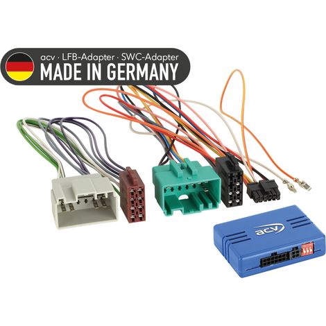 Adattatore per volante Volvo S60/V60/S70/V70/XC70 12 pin/12 pin verde/grigio