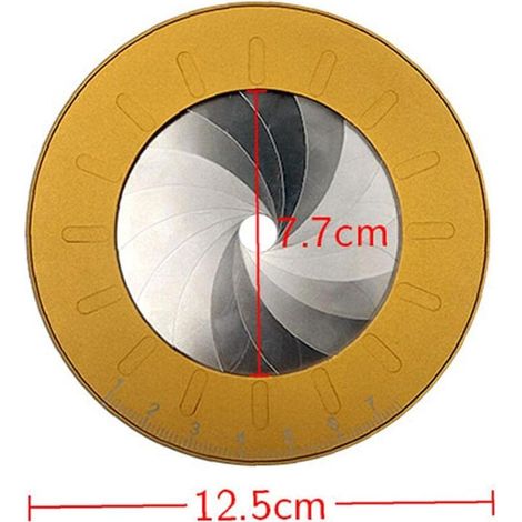 Regla circular ajustable para dibujar, mini compás de medición, herramienta circular, medidor profesional para carpintería. (1/3)