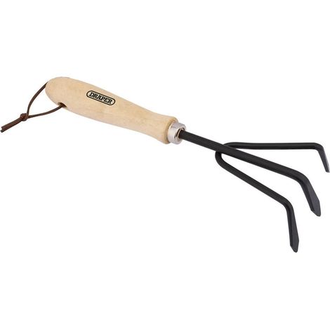 Draper DRA83991 Coltivatore a mano in acciaio al carbonio con manico in legno duro