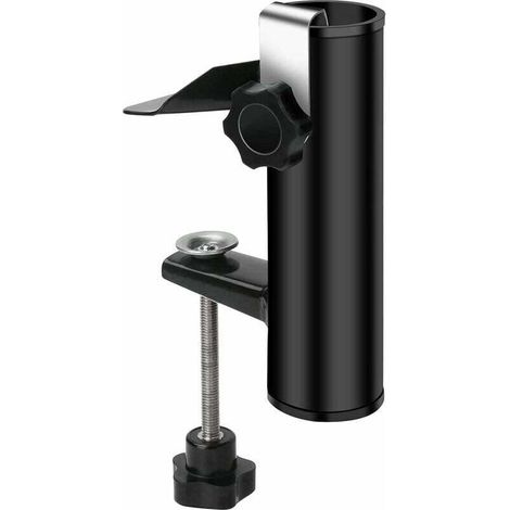 Ahlsen Pince pour parasol de terrasse, support pour parasol d'extérieur, support de parapluie, support de parapluie de pêche, support de parasol fixe pour plage, cour, balcon, terrasse, blanchisseur, (1/5)