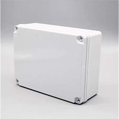 Boîte de jonction étanche IP67 en ABS pour projets électriques, boîtier d'instrumentation DIY pour projets électroniques intérieurs et extérieurs (200x150x75mm) (1/3)