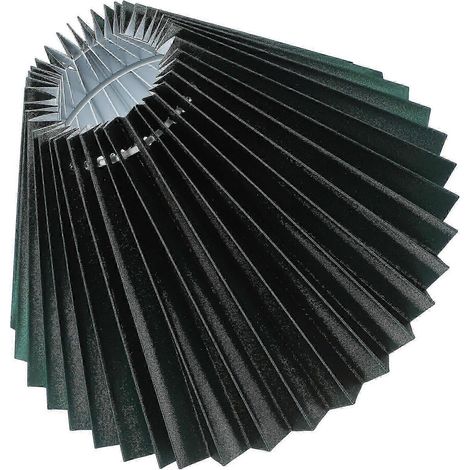 Abat-jour plissé pour lampes de table et lampadaires, en fer et tissu résistants, douille E27, installation facile, design plissé élégant pour la maison, la chambre ou l'hôtel, vendu à l'unité. (1/4)