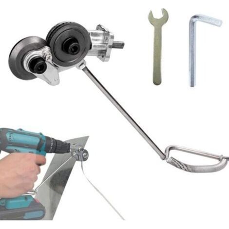 Blechschneider für Metallbohrer, Nibbler-Metallbohrzubehör mit Adapter, DIY-Metallbohrzubehör, benutzerfreundlicher Blechschneider