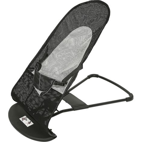 Transat bébé, Transat balance, Lavable et réglable en hauteur, 884051.5cm, Noir