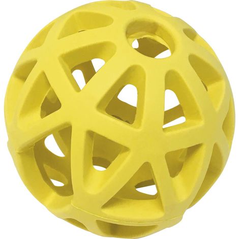 jouet pour chien - Taille 9 cm - balle en caoutchouc flexible - constant et endurant - Idéal pour mettre des collations - couleurs assorties - Taille M (1/4)