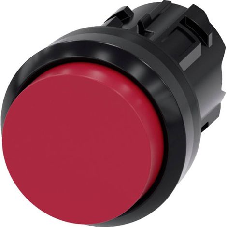 Siemens 3SU10000BB200AA0 3SU1000-0BB20-0AA0 Bouton-poussoir collerette plastique, rond bouton noir, rouge 1 pc(s) (1/2)