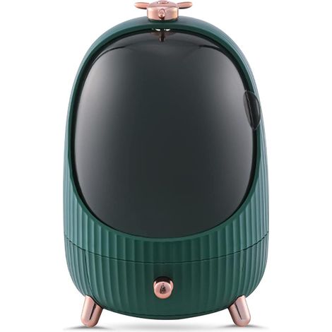 Organisateur de maquillage lumineux LED, boîte de rangement anti-poussière pour bijoux et cosmétiques (1/4)