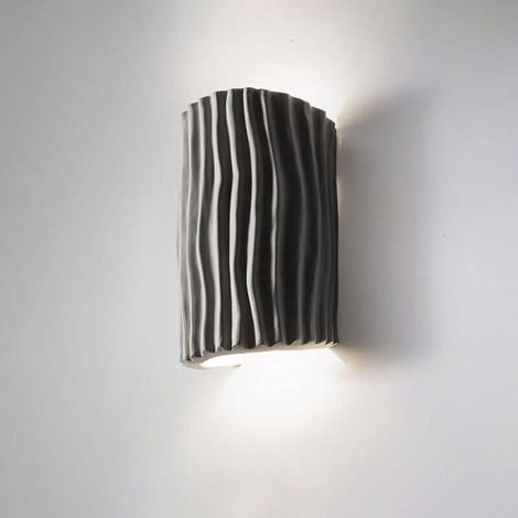 Applique da parete in resina, lampadina G9, adatta per camera da letto, soggiorno o corridoio, lampadina non inclusa. (1/4)