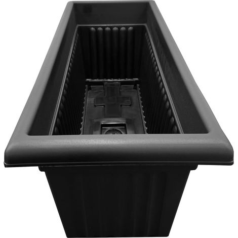 2 x Sovereign Trough 70cm Slate Grey Planters For Home & Garden
