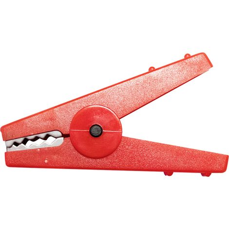 Mueller Electric BU-112-2 Miniatur-Krokodilklemme Rot Klemmbereich max.: 16 mm Länge: 80 mm 1 St.
