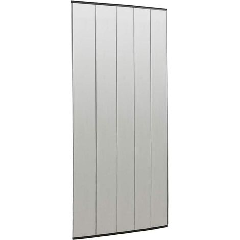 vidaXL Mosquitera para puerta 5 pzas cortina de malla negro 120x240 cm (1/2)