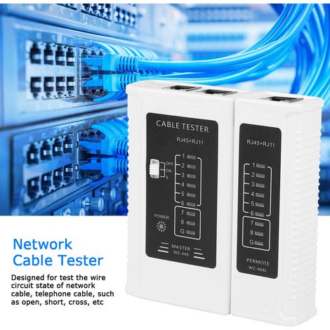 Testeur de câbles réseau RJ45 RJ11 multifonction, outil de diagnostic Ethernet LAN (1/5)