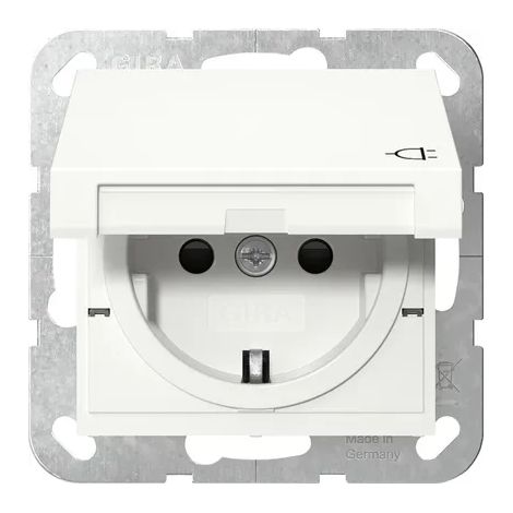 Gira Toma SCHUKO KD + SP System 55 Blanco puro m [441427], 4414 27