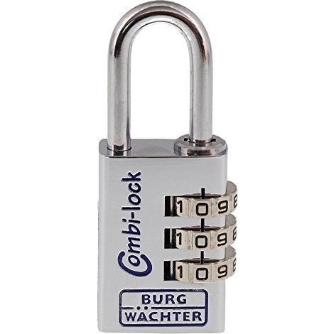 Numero lucchetto Combi Lock 90 Corpo serratura cromata-L.30mm alluminio (Per 10) (1/4)